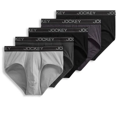 Jockey Men's Lightweight Cotton Blend Brief - 5 Pack 6 Jockey Men's Lightweight Cotton Blend Brief - 5 Pack - Image 6