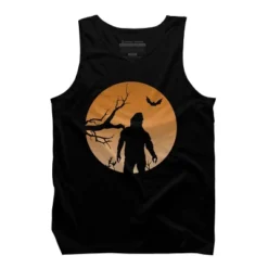 Men's Design By Humans Yeti Halloween Harvest Moon By LivedInTees Tank Top -Comfa Wear Shop GUEST f4ea3312 97a8 461c 8f2e 4b6a29ee3dc9