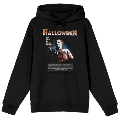 John Carpenter's Halloween The Night He Came Home Long Sleeve Men's Black Hooded Sweatshirt 8 John Carpenter's Halloween The Night He Came Home Long Sleeve Men's Black Hooded Sweatshirt - Image 8