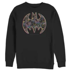 DC COMICS Men's Batman Shield Logo Comic Panel Sweatshirt -Comfa Wear Shop GUEST f7ea3006 cdf8 40c0 af68 f4381e49d82c