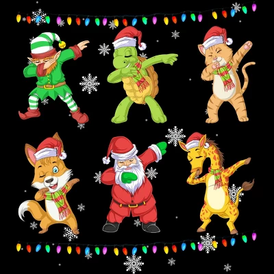 Men's Design By Humans Christmas Dabbing Cartoon Animals By Shirtpublic Tank Top 1 Men's Design By Humans Christmas Dabbing Cartoon Animals By Shirtpublic Tank Top