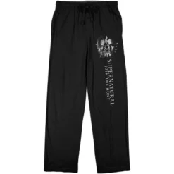 Supernatural Winchester Bros Men's Black Sleep Pajama Pants -Comfa Wear Shop GUEST fa4a157a 7a9d 40f2 ad8e a8fac2d80540