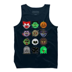 Men's Design By Humans MONSTER FACES Halloween Emoji Shirt Skeleton Dracula Costume By Vomaria Tank Top -Comfa Wear Shop GUEST fc3650c9 9014 400b bca9 04891ea0ab36