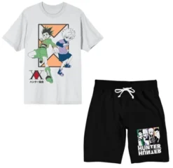 Hunter X Hunter Gon Freecss And Killua Men's Short Sleeve Shirt & Sleep Shorts Set -Comfa Wear Shop GUEST fc4100a8 d357 4787 92c3 ef0769ca8825