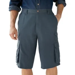 Boulder Creek By KingSize Men's Big & Tall 12" Side-Elastic Stacked Cargo Pocket Shorts -Comfa Wear Shop GUEST fca4b696 da5a 415d a291 99858d7eb934