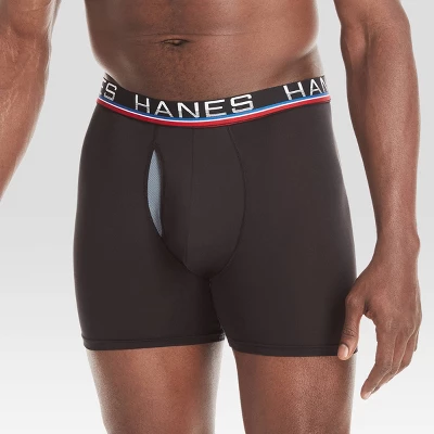 Hanes Premium Men's Xtemp Total Support Pouch Anti Chafing 3pk Boxer Briefs 3 Hanes Premium Men's Xtemp Total Support Pouch Anti Chafing 3pk Boxer Briefs - Image 3